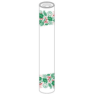 Embossed Paper Banqueting Roll 118cm x 25 cm  Jolly Holly 